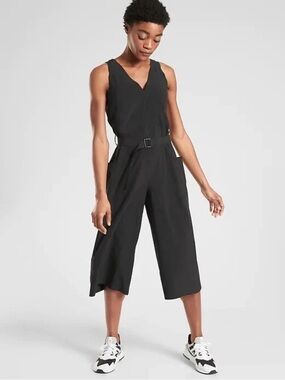 ATHLETA Sarasota Jumpsuit Size S Black MSRP $148
